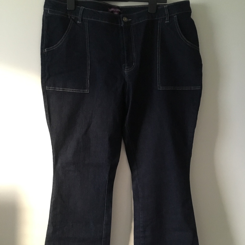 Jessica London Dark Blue Bootcut Jeans Size 20
